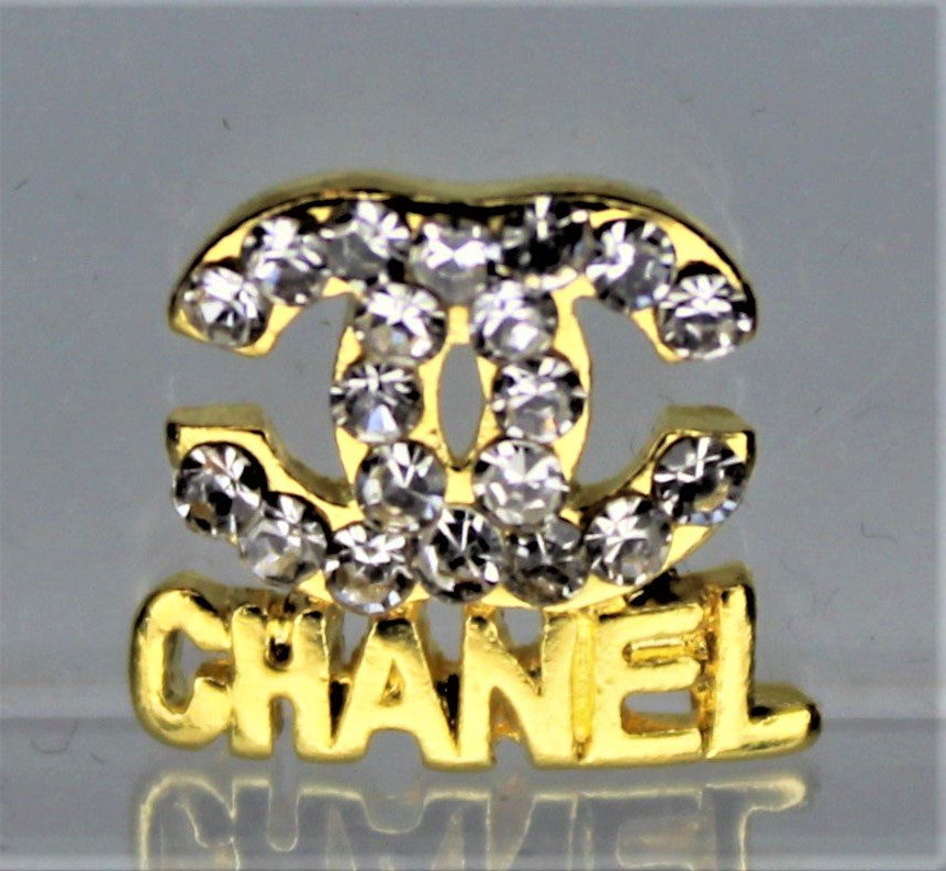 10PCS Multi-color Round Chanel Nail Charms