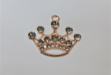 Load image into Gallery viewer, Crown, Princess, Queen, Rhinestone Charm
