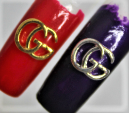 chanel logo charms for nails