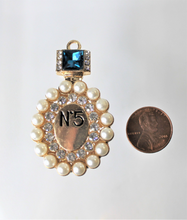 Load image into Gallery viewer, Rhinestone Charm, Large Charm with lots of bling

