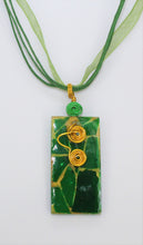 Load image into Gallery viewer, Emerald, Green Glass Necklace, Emerald Glass Necklace, Unique Handmade Gift
