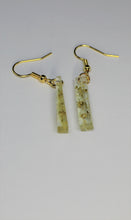 Load image into Gallery viewer, Earrings, Yellow Flower Earrings Rectangle, Unique Handmade Gift
