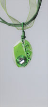 Load image into Gallery viewer, Green, Green Glass Necklace, Chartreuse, Unique Handmade Gift
