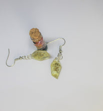 Load image into Gallery viewer, Earrings, Yellow Flower Earrings Polygon, Unique Handmade gift
