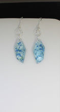 Load image into Gallery viewer, Earrings, Blue Flower Earrings Polygon, Unique Handmade Gift
