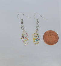 Load image into Gallery viewer, Earrings, Rainbow Polygon  Flower Earrings, Unique Handmade Gift
