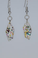 Load image into Gallery viewer, Earrings, Rainbow Polygon  Flower Earrings, Unique Handmade Gift
