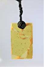 Load image into Gallery viewer, Yellow Glass Necklace, Unique Handmade gift
