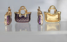 Load image into Gallery viewer, Purse, Purse Charms, Pink, Tan, Purple, Red or Black
