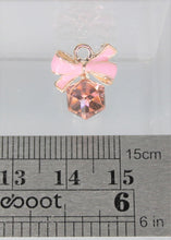 Load image into Gallery viewer, Rhinestone Charm, Crystal Charms, Pink, White or Black, Square Glass Beads,
