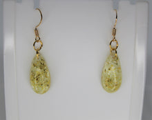 Load image into Gallery viewer, Earrings, Yellow Flower Earrings Oval, Unique Handmade gift
