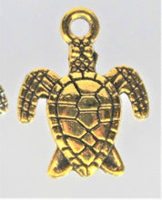 Load image into Gallery viewer, Turtle, Tiny Sea Turtle Charms, Sea Turtle, Tortoise
