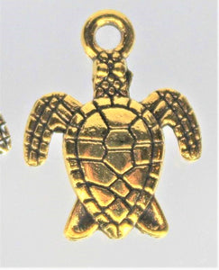 Turtle, Tiny Sea Turtle Charms, Sea Turtle, Tortoise