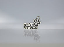 Load image into Gallery viewer, Cat Person Charm, Cat Charm
