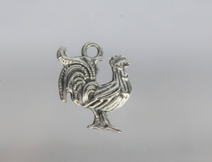 Rooster Charm, Fighting Rooster, Macho, Chicken