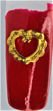 Load image into Gallery viewer, Nail Charms, Heart, Filigree
