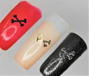 Nail Decals, Cross Bones - 10 Decals for 99 cents