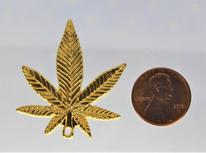 Pot Leaf Pendants, gold, silver or bronze Weed Pendants, The charms have very intricate detail and are very nice. Take a look.