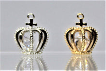 Load image into Gallery viewer, Crown, Princess, Queen, Rhinestone Charms
