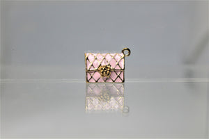 Purse Charms,  Pink or White purse charms. They have a flower in front. They are adorable. Check them out.