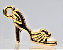 Load image into Gallery viewer, Shoe, High Heel Shoe, Tiny gold shoe charms
